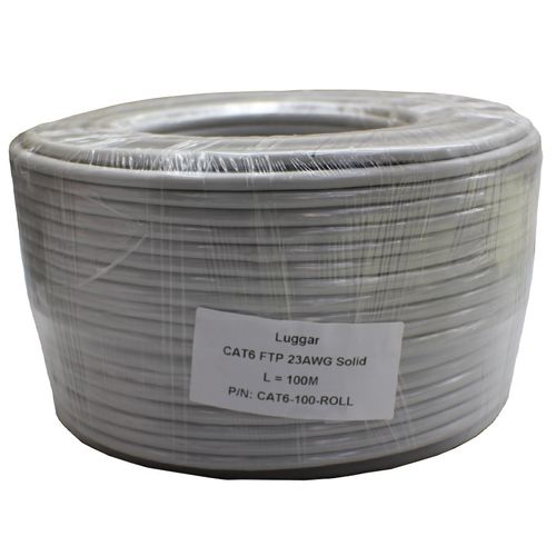 כבל / מחבר Luggar CAT6 FTP 23AWG Solid 100m ROLL CAT6-100-ROLL