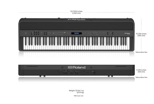 פסנתר חשמלי בצבע שחור Roland FP-90X