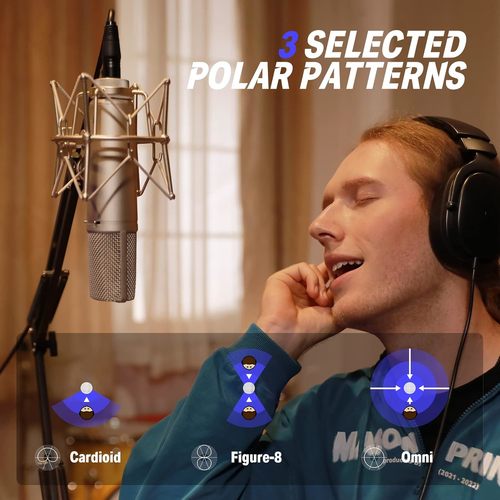 מיקרופון קונדנסר EC2802 עם דיאפרגמה גדולה DC87 מבית DONNER