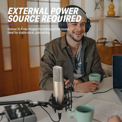 מיקרופון קונדנסר EC2802 עם דיאפרגמה גדולה DC87 מבית DONNER