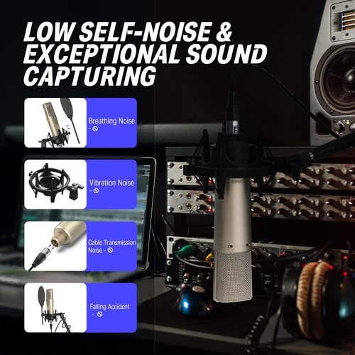 מיקרופון קונדנסר EC2802 עם דיאפרגמה גדולה DC87 מבית DONNER