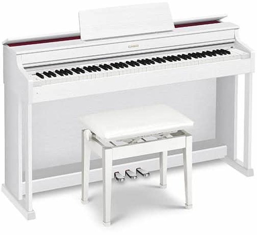 פסנתר חשמלי קסיו רהיט בצבע לבן CASIO AP-470