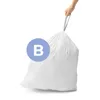 90 שקיות מסוג B לפח 6 ל' סימפליומן | Simplehuman 