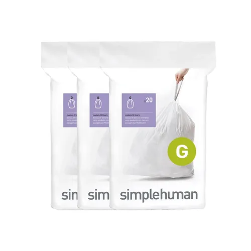 מארז שנתי 400 שקיות מסוג G לפח 35-30 ל' סימפליומן | Simplehuman  