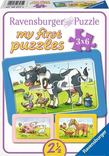 פאזל חברים טובים לבעלי חיים לגילאי 2.5+