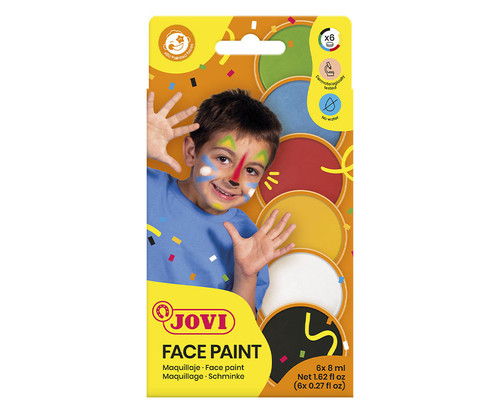 צבע לפנים JOVI-קרם (מאושר על ידי משרד הבריאות)- 6 גווני יסוד