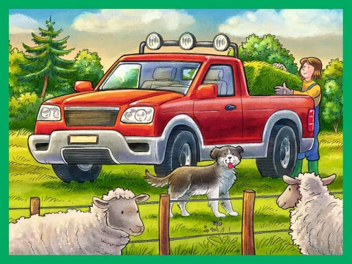 פאזל מזוודה כלי רכב בחווה לגילאי 3+