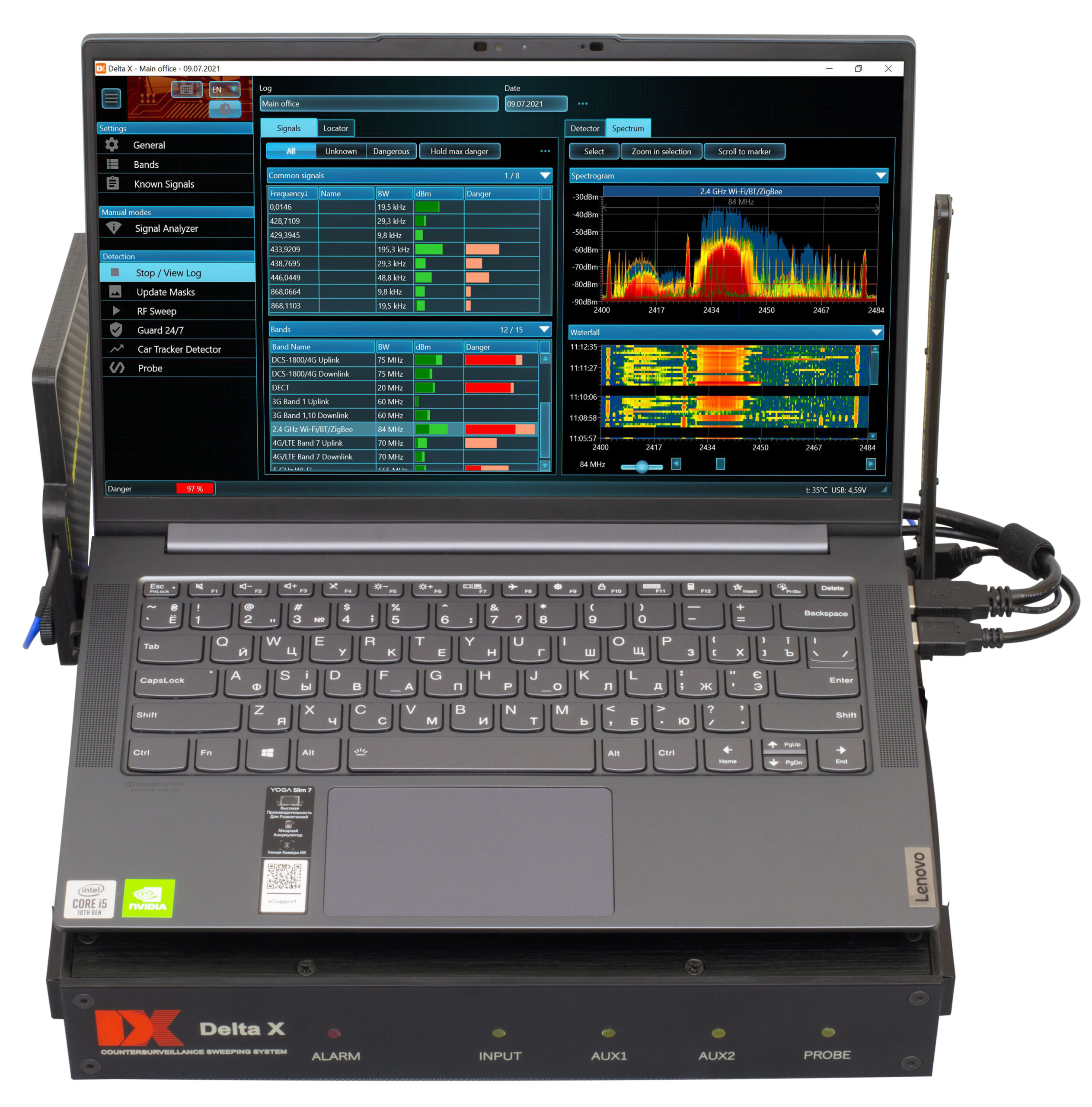 גלאי תדרים נייד Delta X G2-6