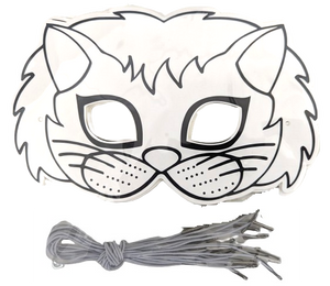 12 מסיכות קרטון לצביעה עצמית - אריה