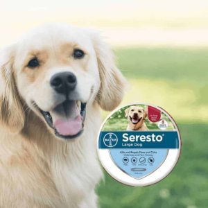קולר הדברה Seresto לכלב השוקל מעל 8 ק
