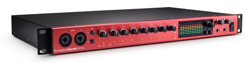 focusrite clarett+ 8pre top left