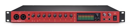 focusrite clarett+ 8pre top front