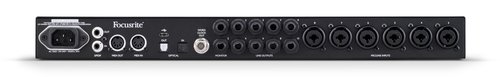 focusrite clarett+ 8pre back