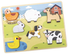 פאזל תלת מימד לפעוטות מעץ עבה 7 חלקים - חווה