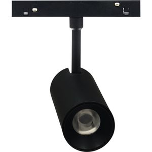 גוף לפס מגנטי ספוט 55x120 מ"מ שחור, 15W 1350Lm 3000K 24° יורולוקס 
