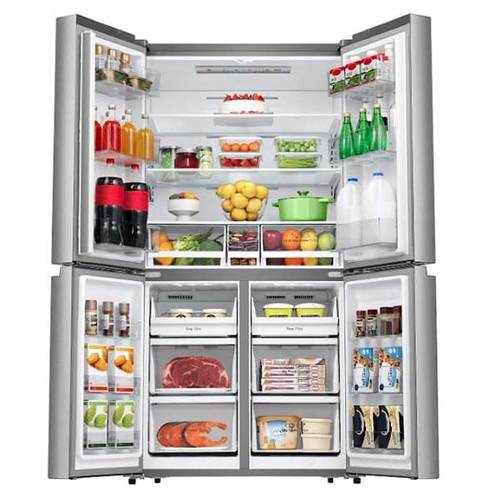 מקרר 4 דלתות 606 ליטר Hisense RQ72-SK נירוסטהמקרר 4 דלתות 606 ליטר Hisense RQ72-SK נירוסטה