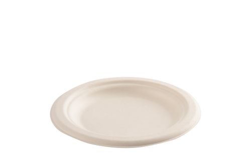 צלחת 6 עגולה קנה סוכר
