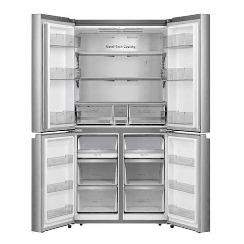 מקרר 4 דלתות 606 ליטר Hisense RQ72-SK נירוסטה