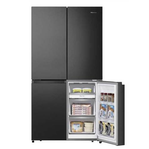 מקרר 4 דלתות 606 ליטר Hisense RQ72-BK נירוסטה מושחרת