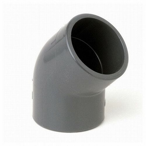 זווית 45° הדבקה קוטר 75 מ”מ PVC