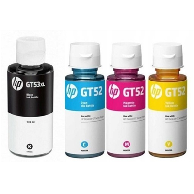 סט בקבוקי דיו מקוריים HP GT53XL+GT52