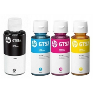 סט בקבוקי דיו מקוריים HP GT53XL+GT52