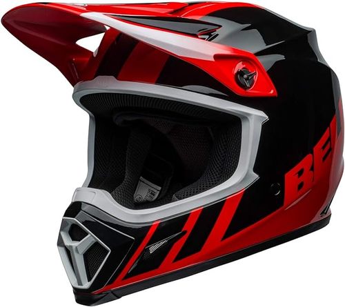 קסדה לאופנוע BELL MX-9 MIPS  DASH GLOSS  BLACK RED 2022