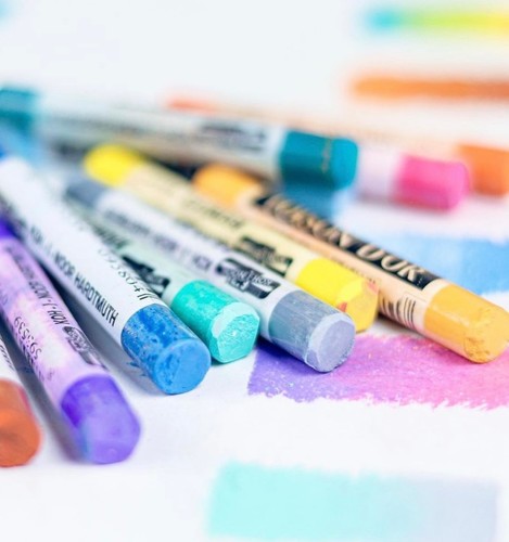 סט פסטל רך, 12 יח, עגול TOISON D'OR SOFT PASTEL
