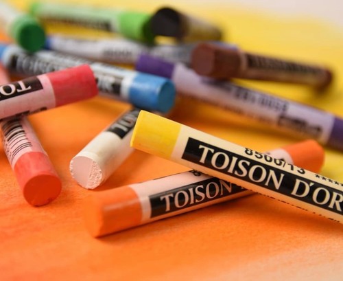 סט פסטל רך, 24 יח, עגול TOISON D'OR SOFT PASTEL