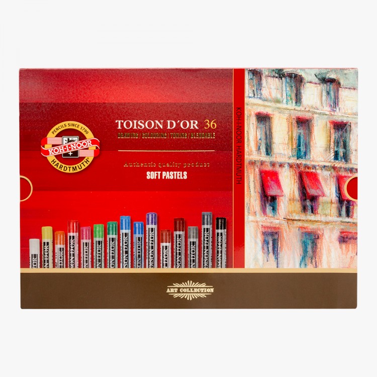 סט פסטל רך, 36 יח, עגול TOISON D