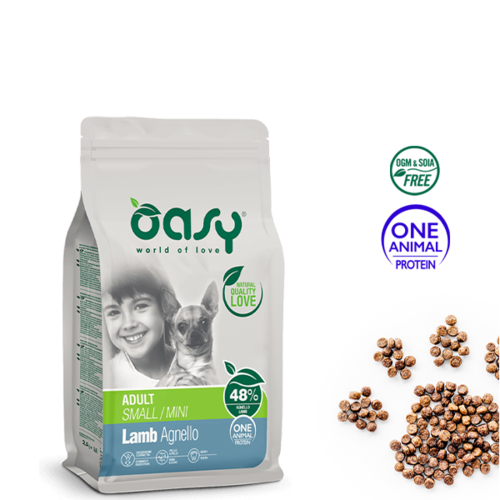 oasy אוכל לכלבים כבש גזע קטן