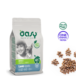 אואסי oasy אוכל לכלבים קטנים כבש מונו 2.5 ק"ג