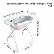 אמבט + מעמד + דפני דגם POOL