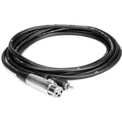 Hosa Technology XLR Female to RCA Male Audio Interconnect Cable