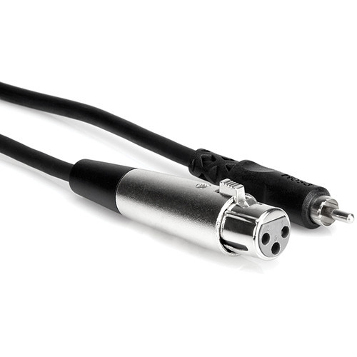 Hosa Technology XLR Female to RCA Male Audio Interconnect Cable