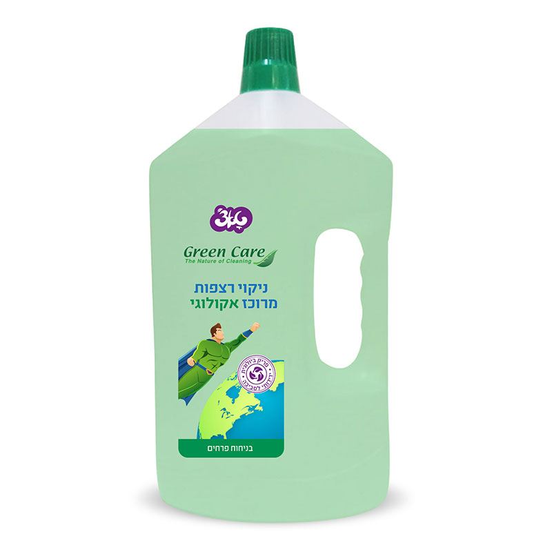 נוזל רצפות אקולוגי מרוכז פרחים GREEN CARE (2 ליטר)