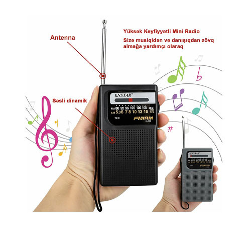 רדיו טרנזיסטור נייד Knstar K266 FM/AM 