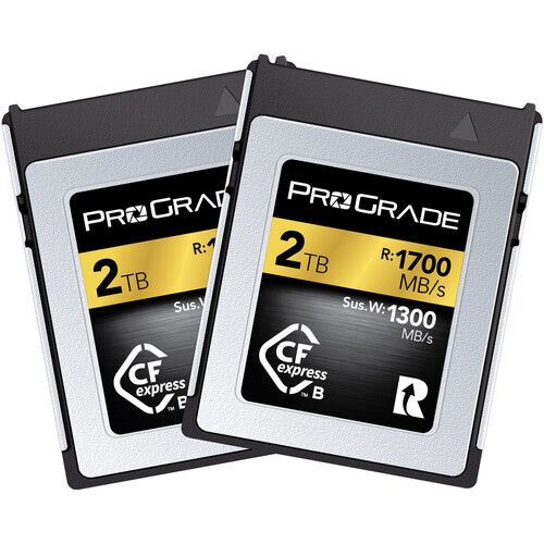 זוג כרטיסי זיכרון ProGrade 2TB CFexpress 2.0