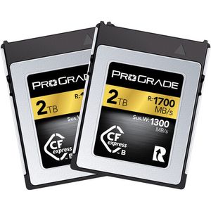 זוג כרטיסי זיכרון ProGrade 2TB CFexpress 2.0