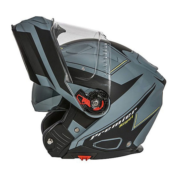 קסדה נפתחת PREMIER DELTA EVO RGY BM שחור/אפור