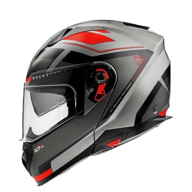 קסדה נפתחת PREMIER DELTA EVO AS17 BM שחור/אפור/אדום