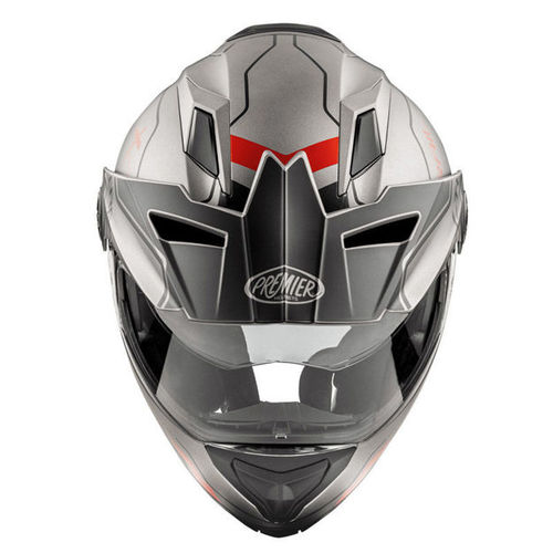 קסדת אדוונצר\דו שימושית PREMIER XTRAIL EVO U9 BM צבע אפור\אדום