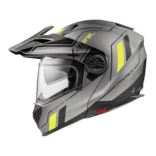 קסדה אדוונצר\דו שימושית PREMIER DELTA EVO AS17 BM אפור\צהוב