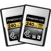 זוג כרטיסי זיכרון ProGrade 240GB CFexpress Type A Gold
