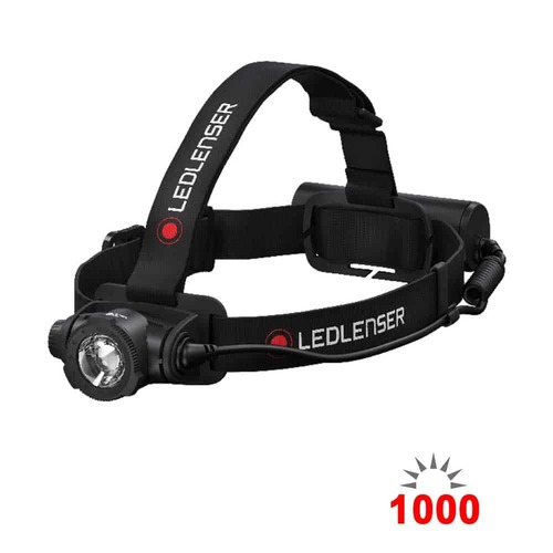 פנס-ראש לדייג נטען 1000 לומינס לד לנסר לשטח LED LENSER H7R CORE