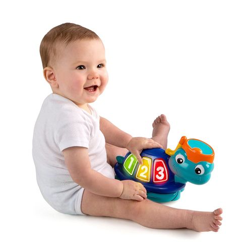 מרכז פעילות וגמפר נפטון עם כיסא מסתובב 360 וצעצוע צב ים ניתן למשחק עצמאי
