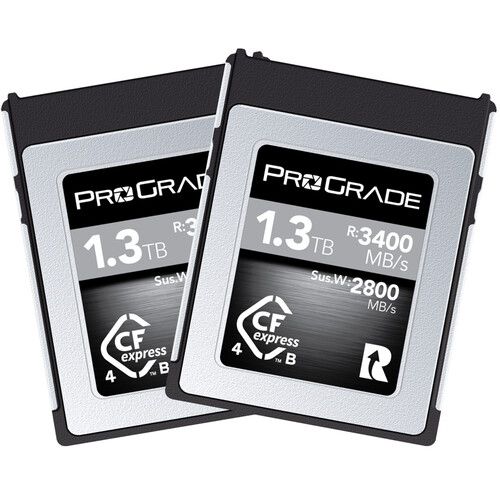 זוג כרטיסי זיכרון ProGrade 1.3TB CFexpress Cobalt 4.0