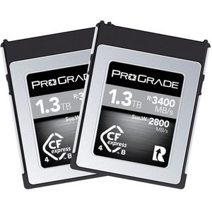 זוג כרטיסי זיכרון ProGrade 1.3TB CFexpress Cobalt 4.0