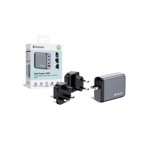 מטען Verbatim GNC-100 GaN Charger 100W