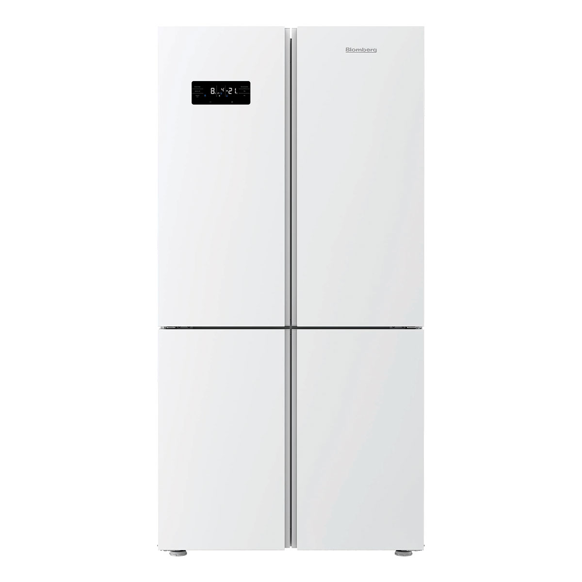 מקרר 4 דלתות Blomberg KQD1623GW זכוכית לבנה
